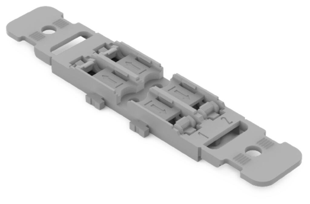 Wago 221-2502 Befestigungsadapter Mit Zugentlastung, 2-Fach