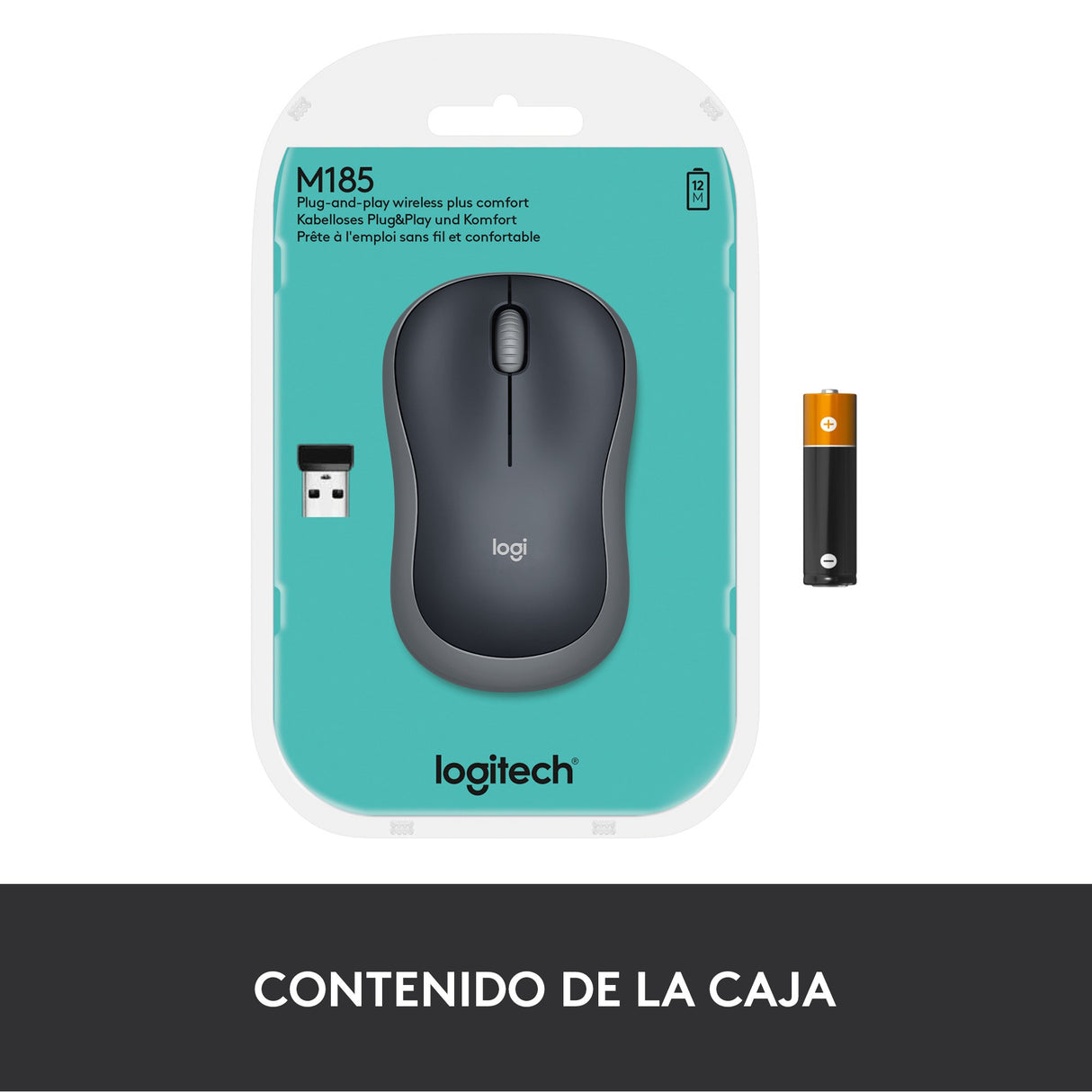 EAN 5099206027275 - Logitech 910-002235 ratón Oficina Ambidextro RF inalámbrico Óptico 1000 DPI imagen 12