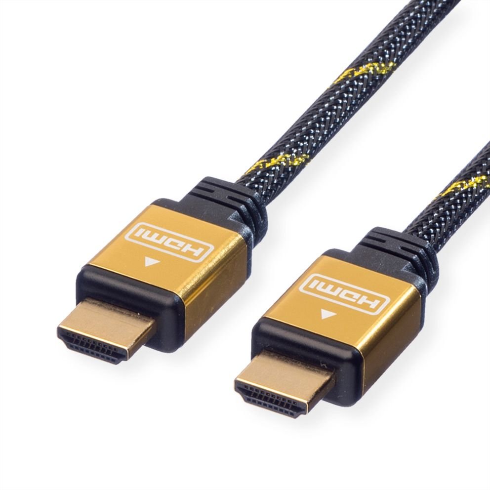 Roline Gold Hdmi High Speed Cable Mit Ethernet 1m