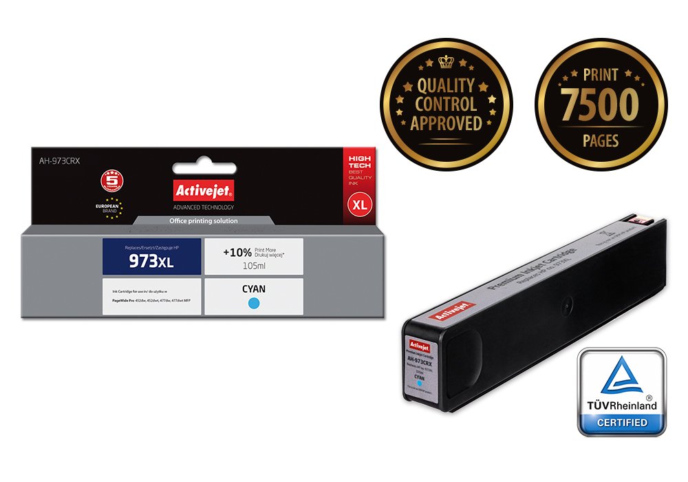 EAN 5901443110033 - Activejet AH-973CRX cartucho de tinta 1 pieza(s) Compatible Alto rendimiento (XL) Cian imagen 1