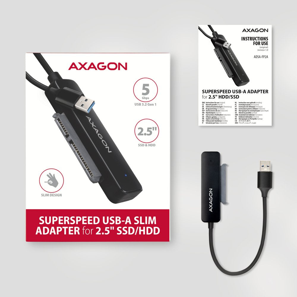 EAN 8595247907448 - Axagon ADSA-FP2A tarjeta y adaptador de interfaz SATA, USB 3.2 Gen 1 (3.1 Gen 1) imagen 6