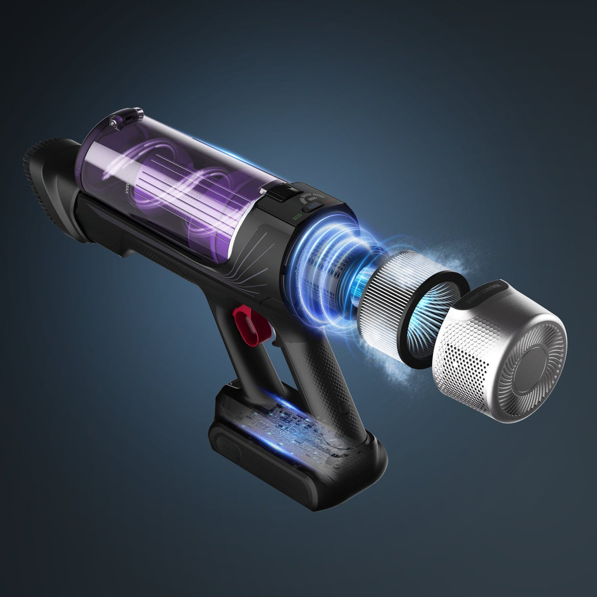 EAN 3221616048010 - Rowenta RH2037 Aspiradora escoba 2 en 1 Batería Secar Sin bolsa 0,4 L 250 W Negro, Púrpura imagen 14