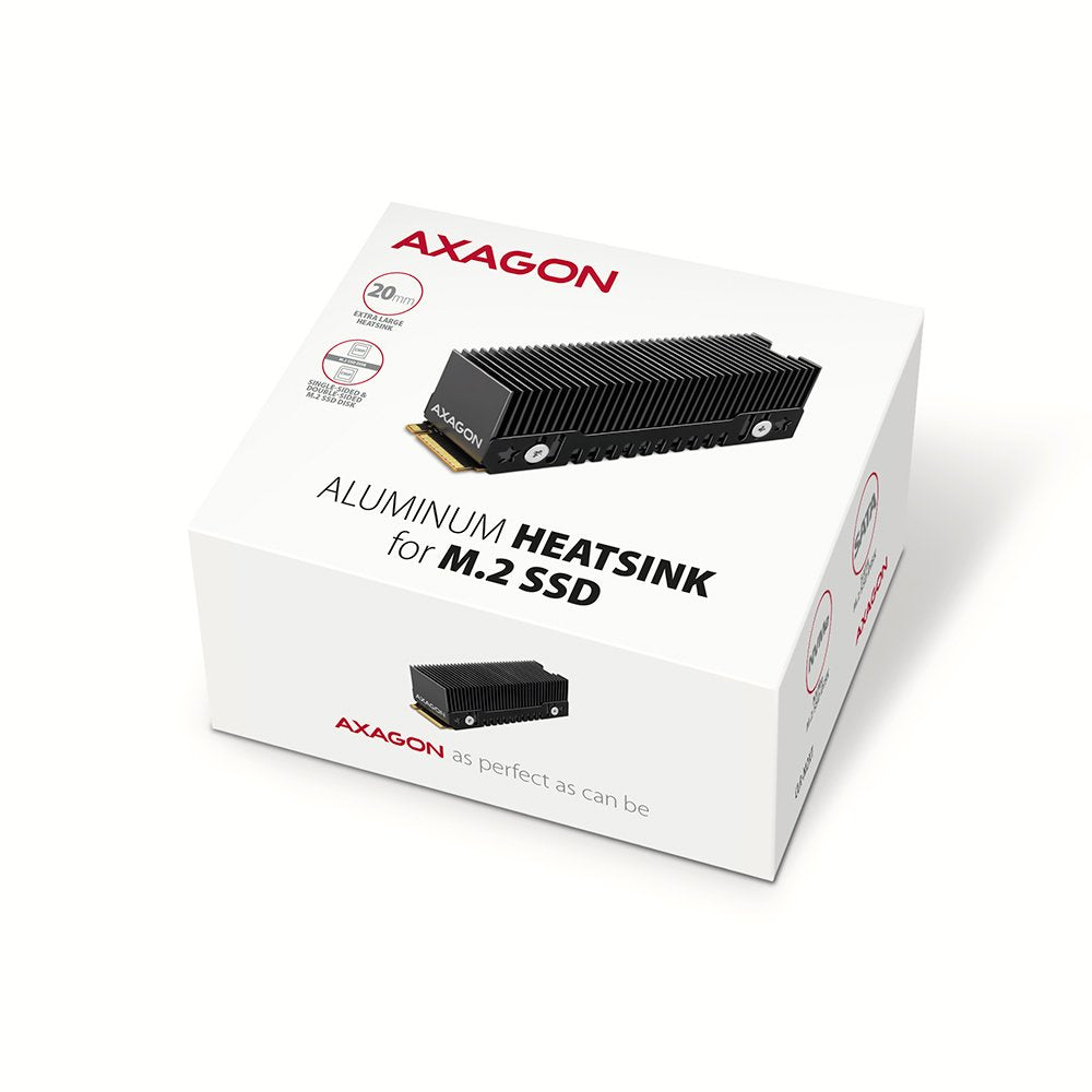 EAN 8595247907950 - Axagon CLR-M2XT M.2 SSD Passivkühler Aluminium - 2280 M.2 NVMe SSD, Unidad de estado sólido Disipador tér imagen 6