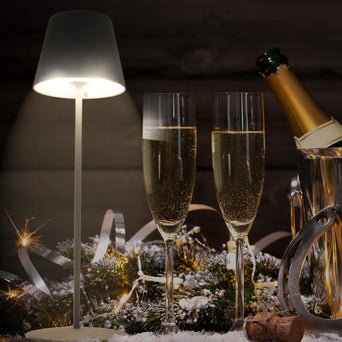 Schwaiger Lámpara De Mesa Led Batería 200lm Rgb 380mm Blanco