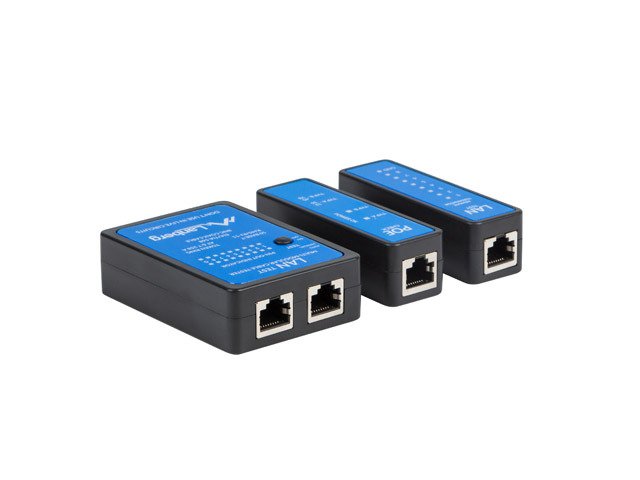 EAN 5901969421590 - Lanberg NT-0404 comprobador de cables de red Comprobador de alimentación PoE Negro, Azul imagen 4