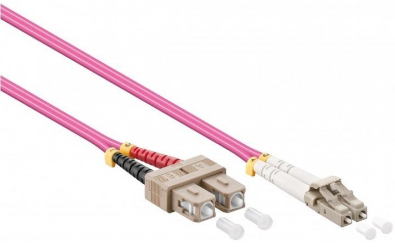 Fiberpatchkabel Lc-Sc Om4 2,0m, 50/125, Multimode,