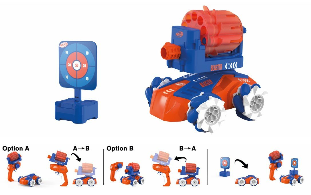 Carrera Rc Radio Control 2,4ghz Nerf Blasting Car 370240020