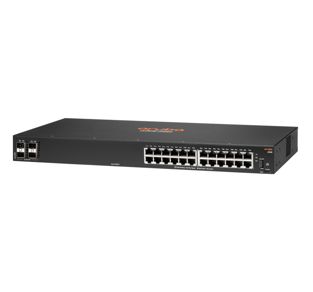 EAN 5704174976455 - HPE Aruba Networking 6100 24G 4SFP+ Gestionado L3 Gigabit Ethernet (10/100/1000) 1U Negro imagen 2