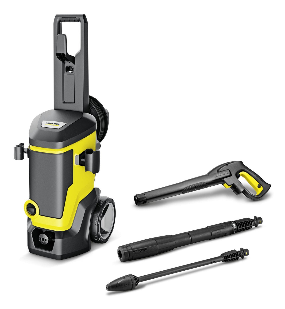 Limpiadora De Alta Presión Kärcher K 7 Wcm Premium Amarillo/Negro, Con Limpiador De Suciedad Y Enrollador De Manguera 1.317-420.0