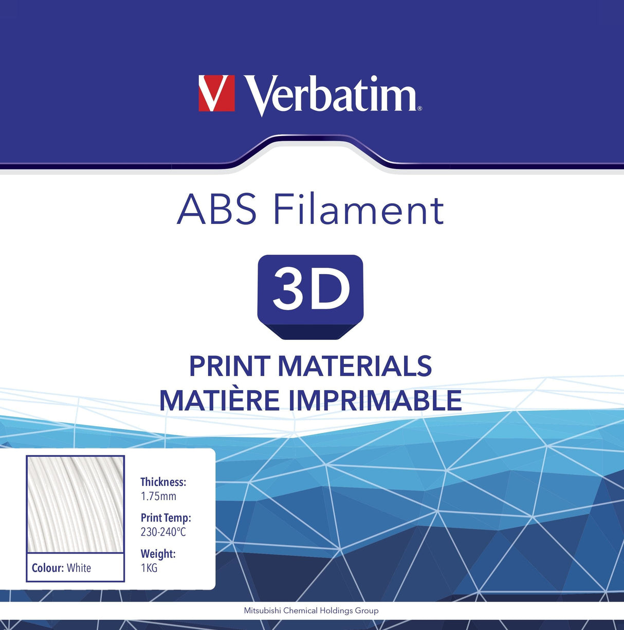 Verbatim 1 Kg - Abs-Filament (3d) Weiss