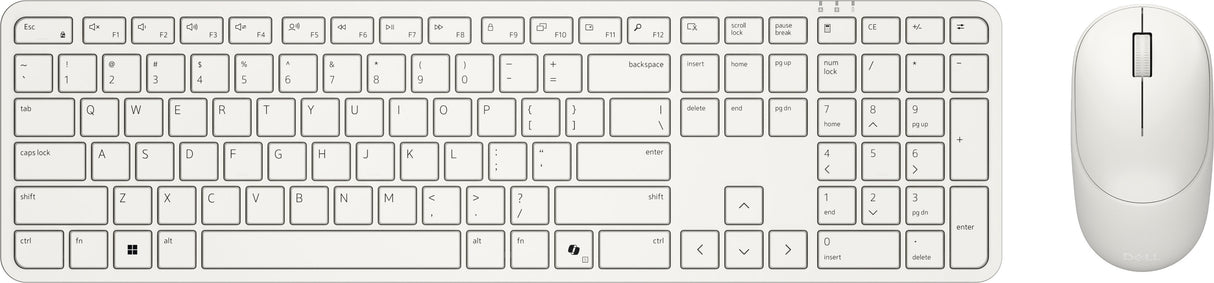 Dell Pro 5 Keyboard And Mouse - Km526 - Us International (Qwerty) - Light Ash
