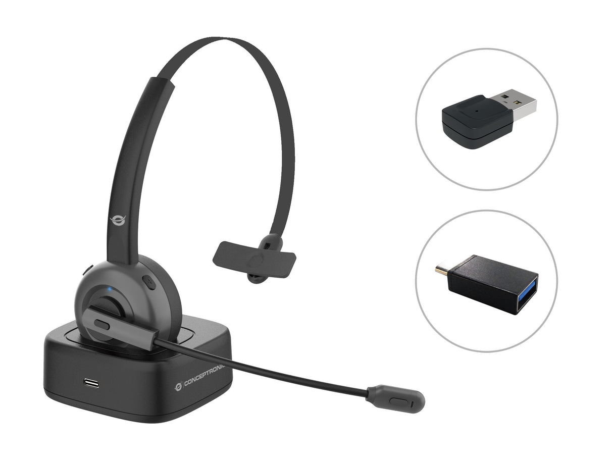 EAN 4015867226926 - Conceptronic POLONA03BDA auricular y casco Auriculares Inalámbrico Diadema Oficina/Centro de llamadas Blu imagen 1
