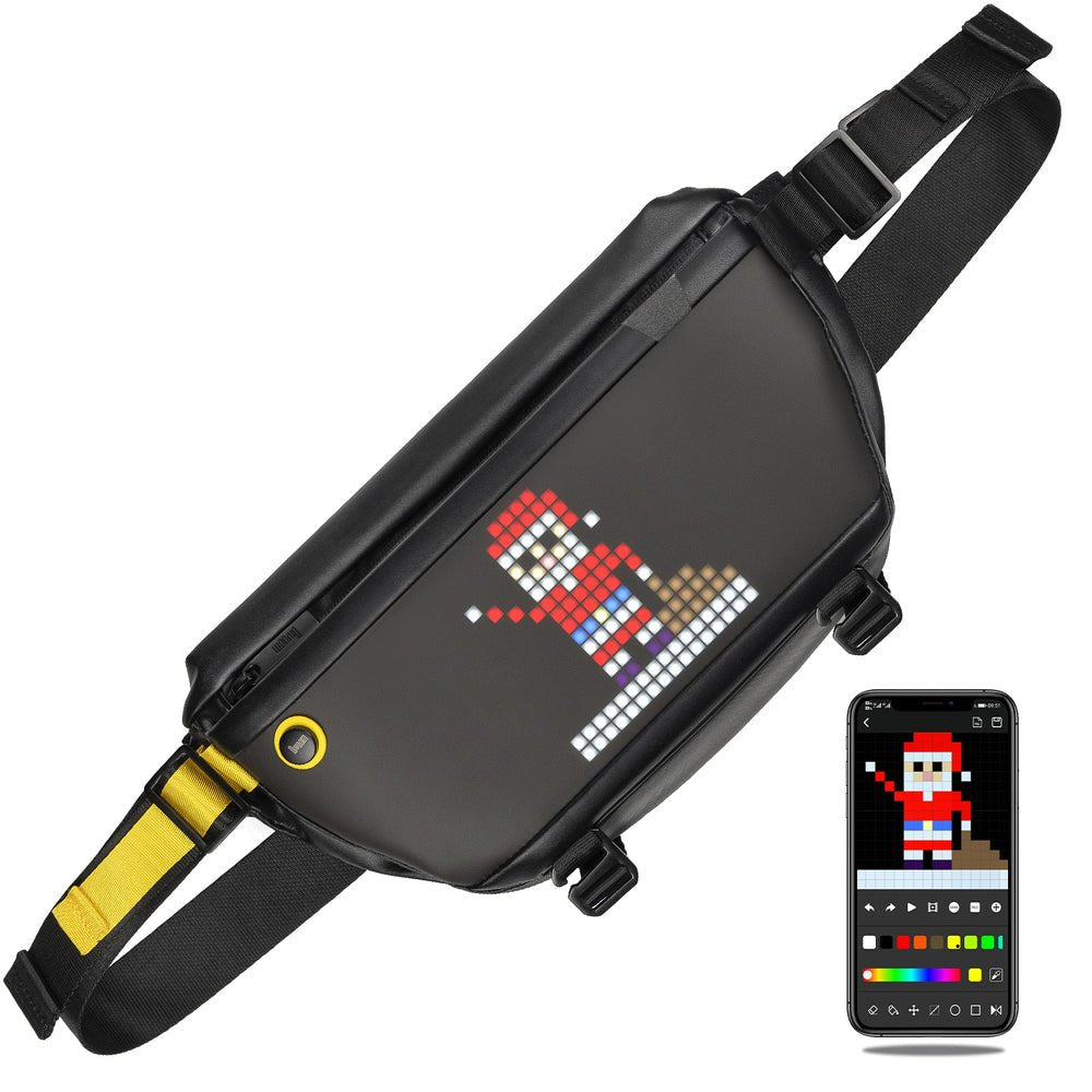 Riñonera Divoom Pixoo Pixel Display Personalizable Led Negro