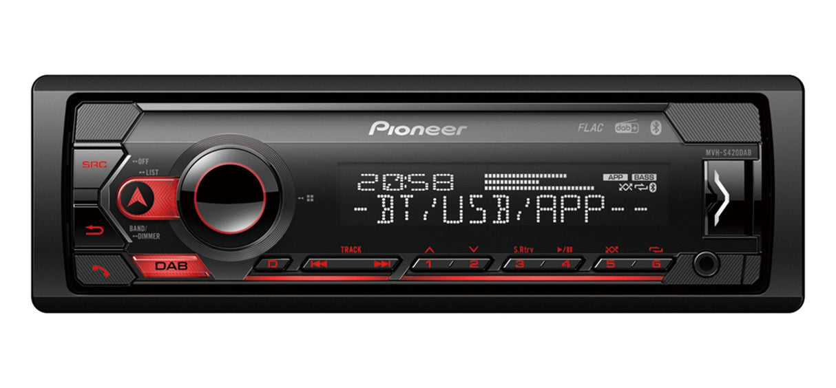 Pioneer Mvh-S420dab Receptor Multimedia Para Coche Negro 200 W Bluetooth