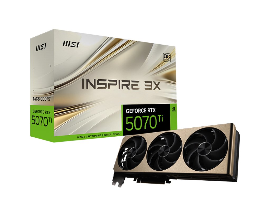 EAN 4711377317160 - MSI GEFORCE RTX 5070 TI 16G INSPIRE 3X OC tarjeta gráfica NVIDIA 16 GB GDDR7 imagen 7