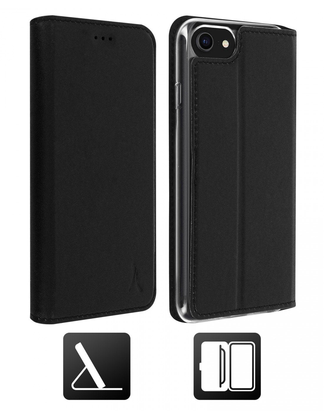 Akashi Funda Folio Negro Apple Iphone 7/8