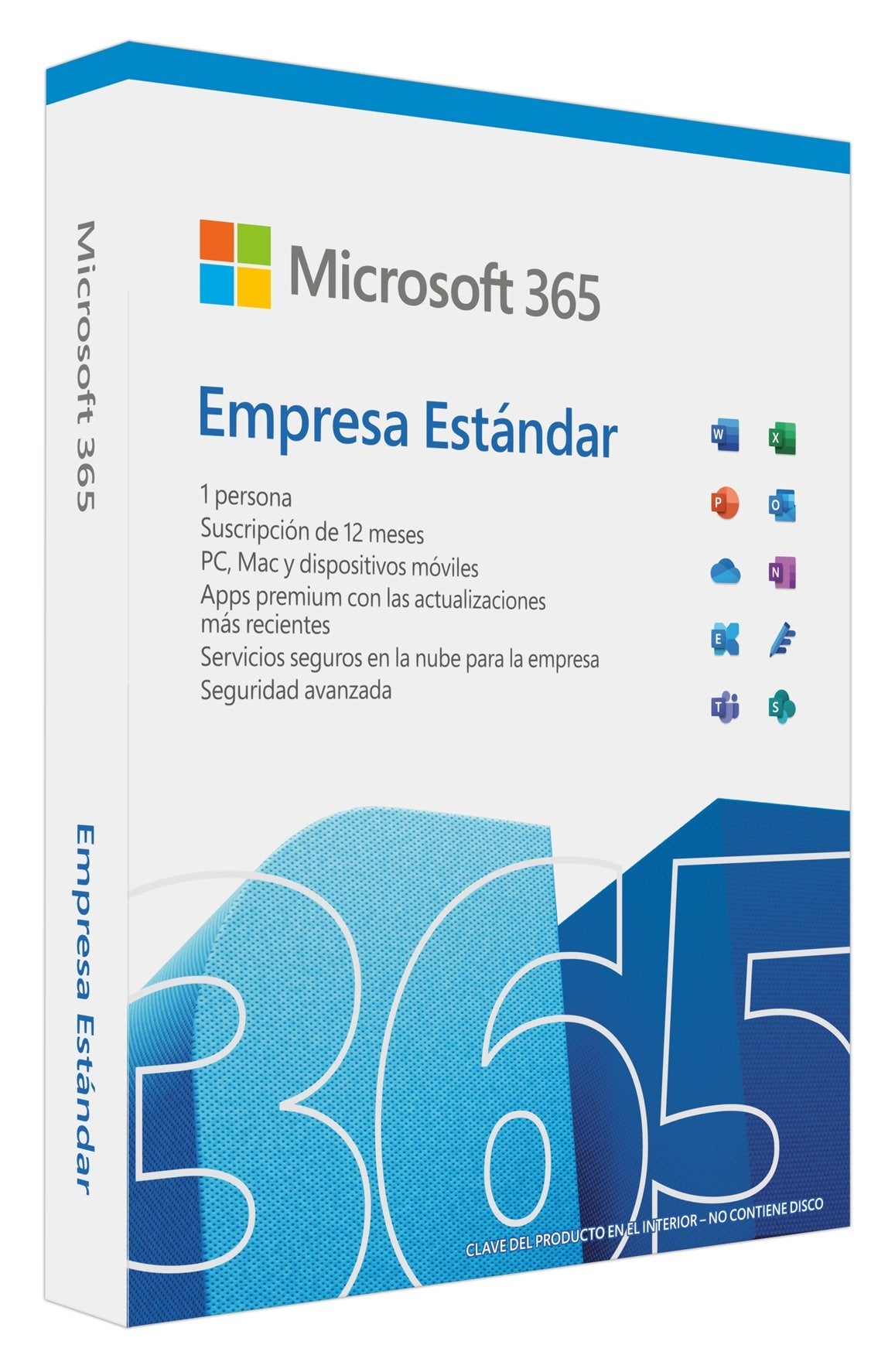 Microsoft Office 365 Empresa Estándar 1 Usuario 1 Año 5 Dispositivos