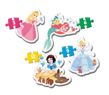 Puzzle My First Puzzle Princesas Disney 3-6-9-12pzs