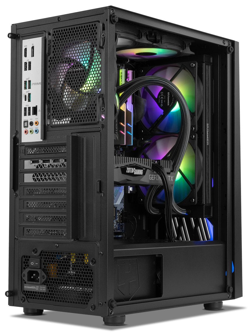Caja Pc Nox Semitorre Hummer Frost Argb Lighting