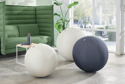 Leitz Ergo Sitzball Adventspromo Anti-Wegroll-Design 65cm Dunkelgris
