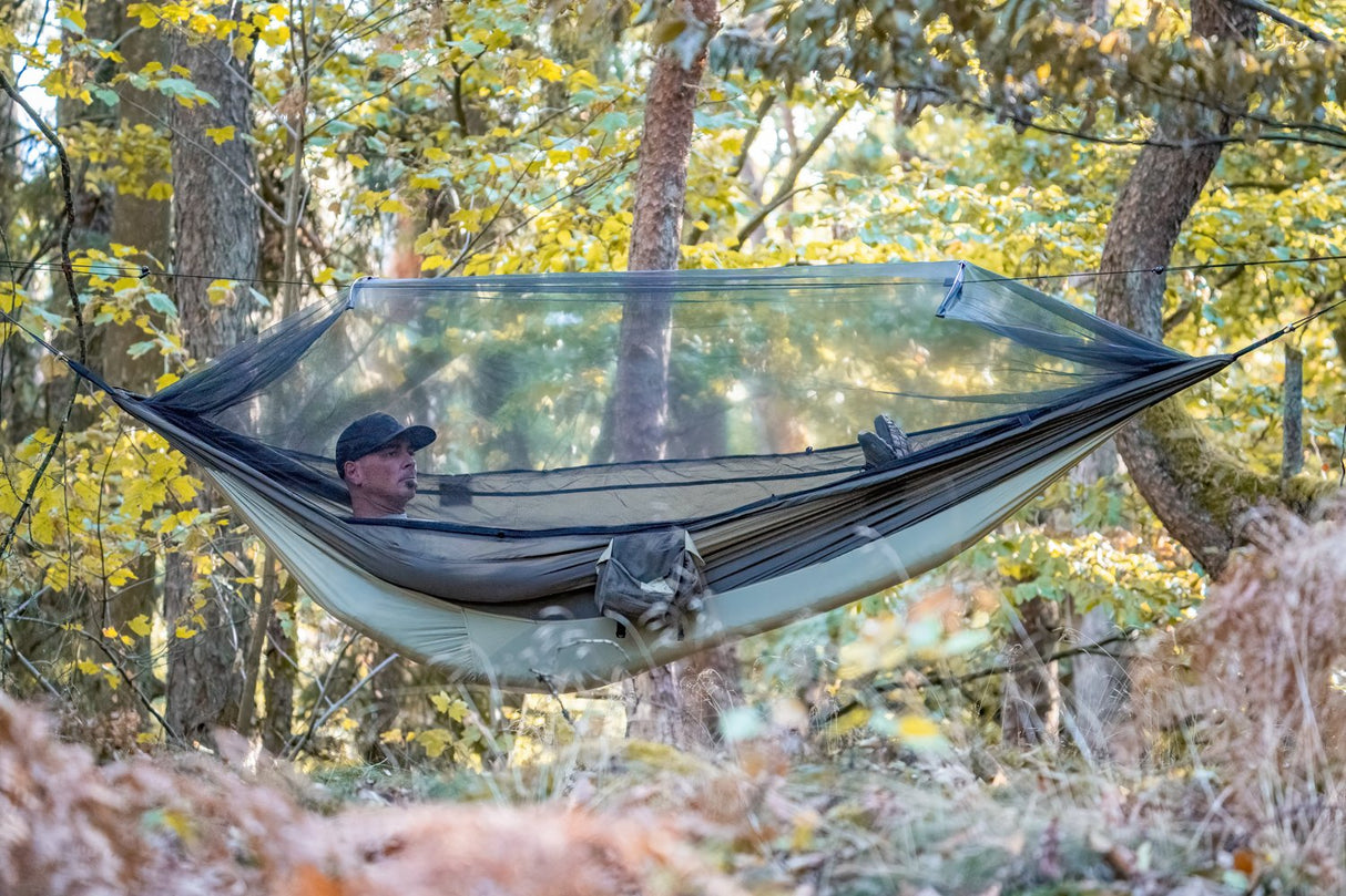 Hamaca De Camping Amazonas Mosquito-Traveller Thermo Xxl Az-1030235 Marrón/Beige Az-1030235