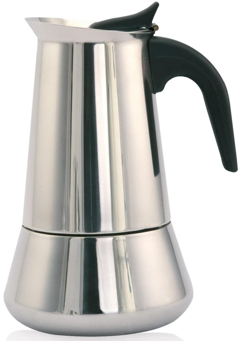 Cafetera Italiana Orbegozo Kfi 1260 De Acero Inoxidable - Capacidad Para 12 Tazas - Mango Ergonomico - Compatible Con