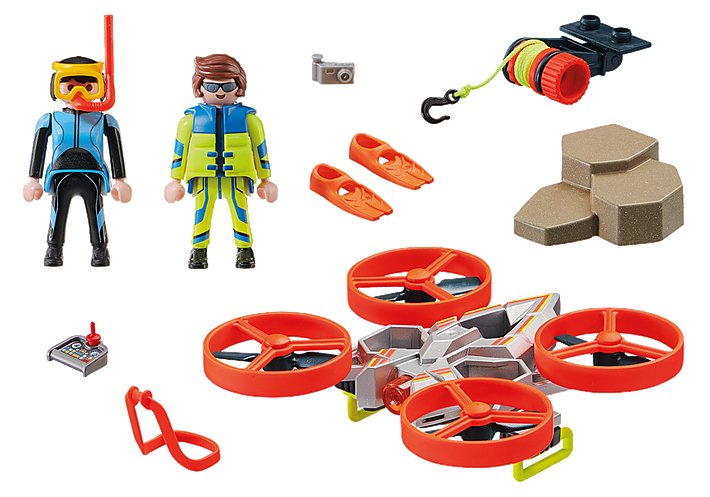 Playmobil 70143 City Action Rescate De Buceadores Con Dron De Rescate