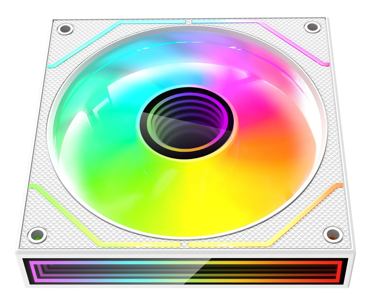 Kit 2 Ventiladores Auxiliar Mf-3d Pro Blanco Mars Gaming <Div Class='Especificaciones'>. 2x Ventiladores 120mm / Argb / Control Remoto / Hasta 1600 Rpm.