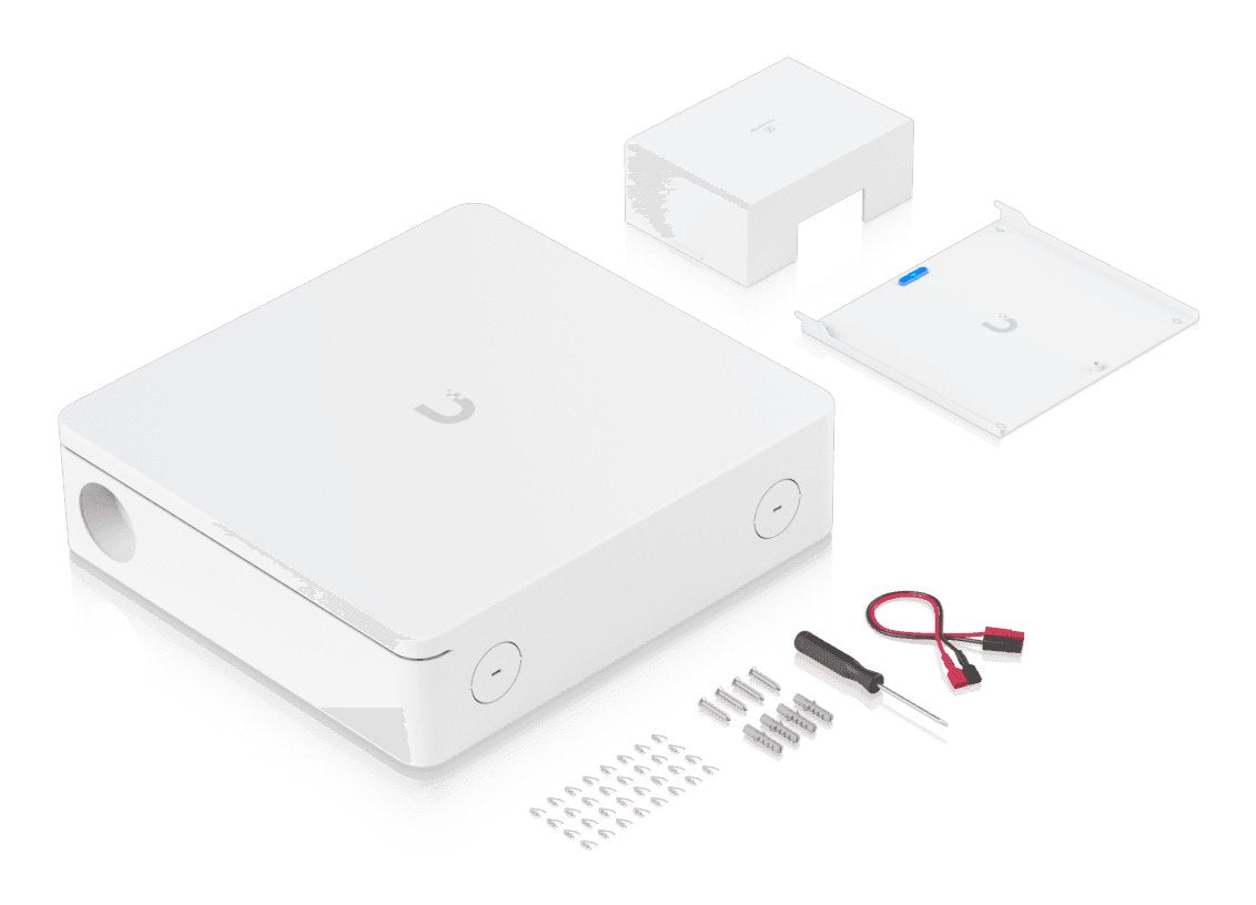 Ubiquiti Up-Alarmhub-Kit Concentrador De Control De Alarmas Con 32 Zonas De Entrada Para Sensores De IntrusiÓ N Cableados, Alimentado Por Entrada Poe++ Y Con BaterÍ A De Reserva Opcional.