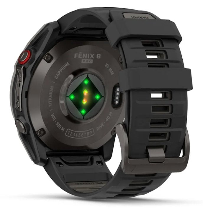 Garmin Fenix 8 Pro 3,56 Cm (1.4") Amoled 51 Mm Digital 454 X 454 Pixeles Pantalla Táctil Negro, Gris, Titanio Wifi Gps (Satélite)