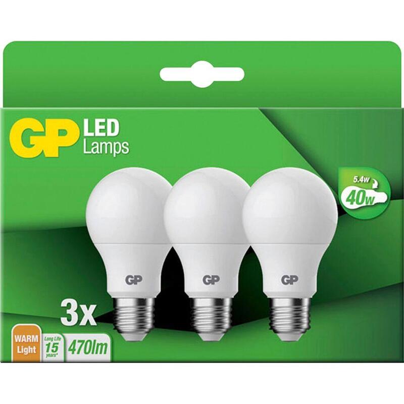1x3 Gp Lighting Led Classic E27 5,4w Gp 087670