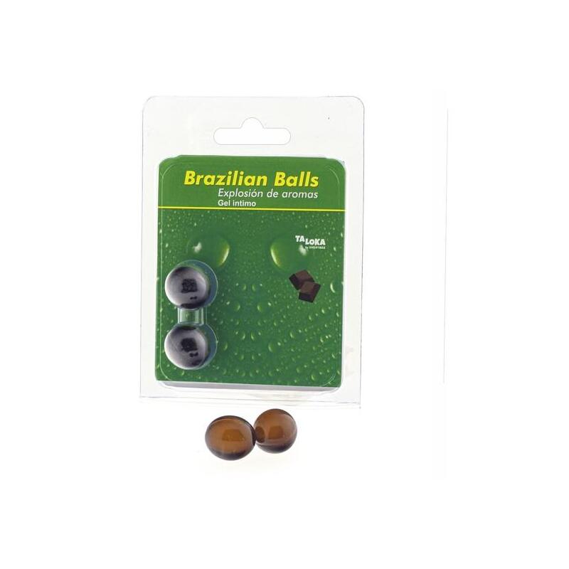 2 Brazilian Balls Explosion De Aromas Gel Intimo - Chocolate