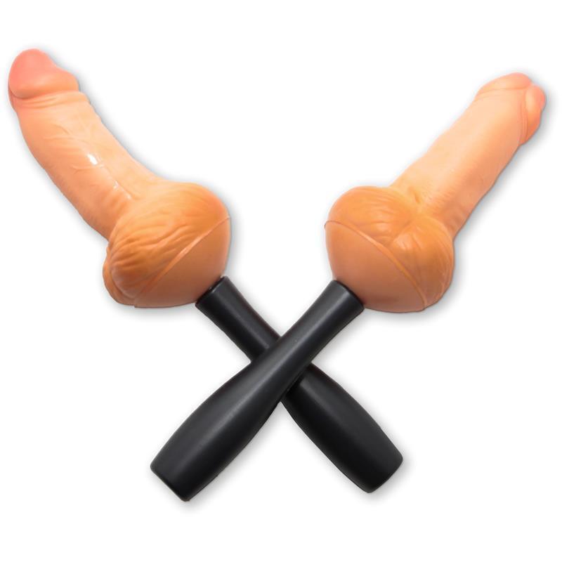 2 Maracas Con Forma De Pene 25 Cm