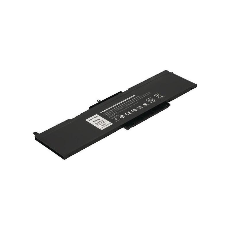 2-Power Batería 11.55v 6000mah Para Dell Precision 3520 Cbp3891a