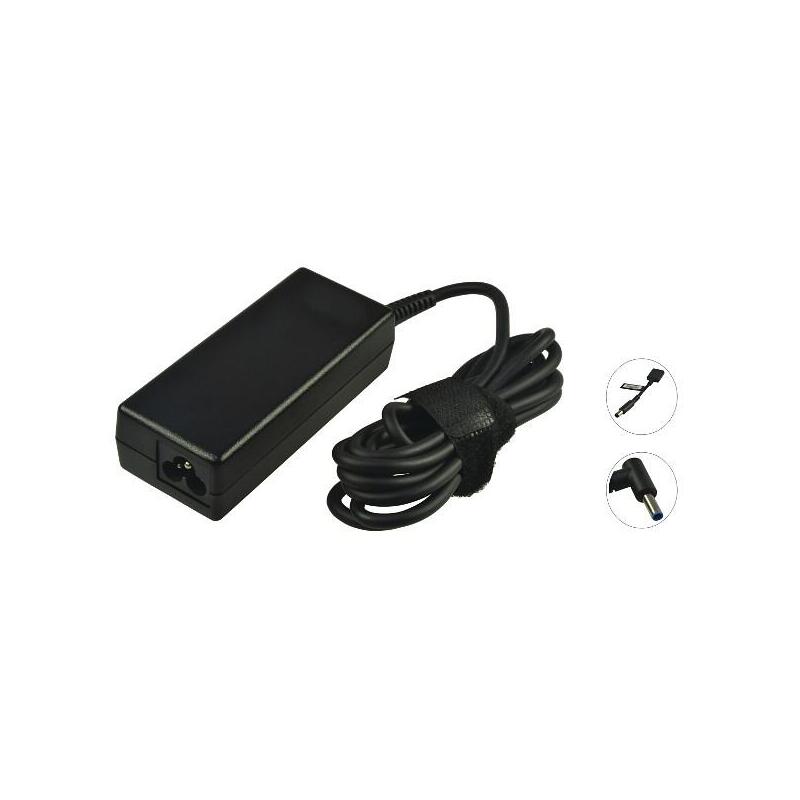 2-Power Cargador 19.5v 65w Con Dongle Con Cable Alimentación Reemplaza Ed494et Para 4.5mm X 3mm Fixed Tip + 7.4 X 5mm Dongle Alt1552a
