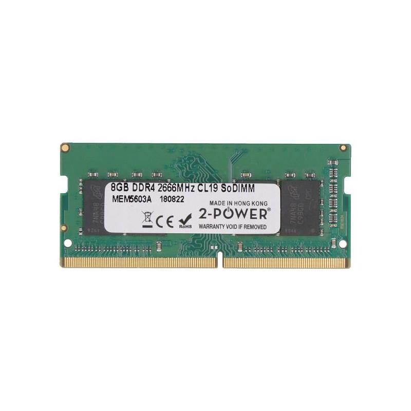 2-Power Memoria Sodimm 8gb Ddr4 2666mhz Cl19 Sodimm 2p-Ted48g2666c1901