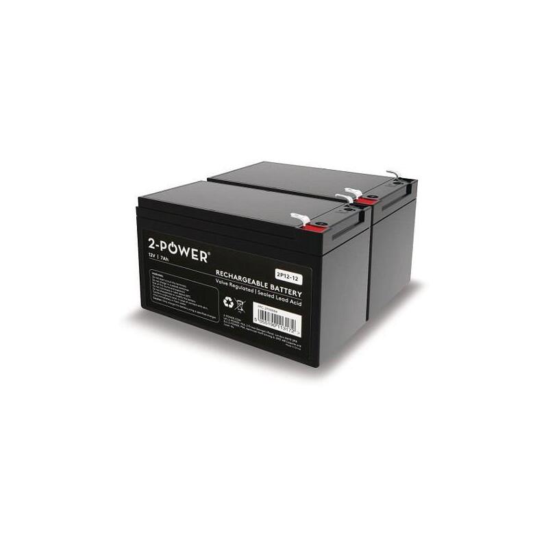 2-Power 2-Power 12v 12ah Vrla Batería Para For Multiple Ups Applications (Apc Rbc4) 2p12-12