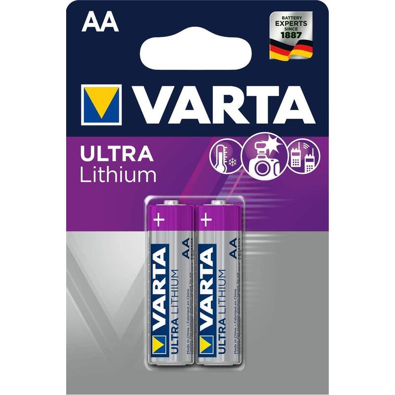 2 Varta Ultra Lithium Mignon Aa Lr 6