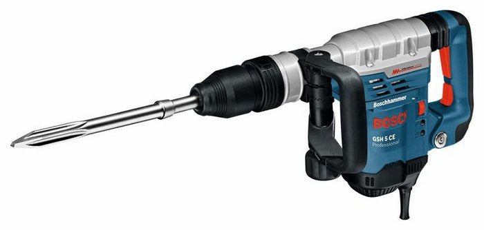 Martillo De Impacto Bosch Professional Gsh 5 Ce Professional, Martillo Cincelador Azul/Negro, 1.150 W, Maletín 611321000