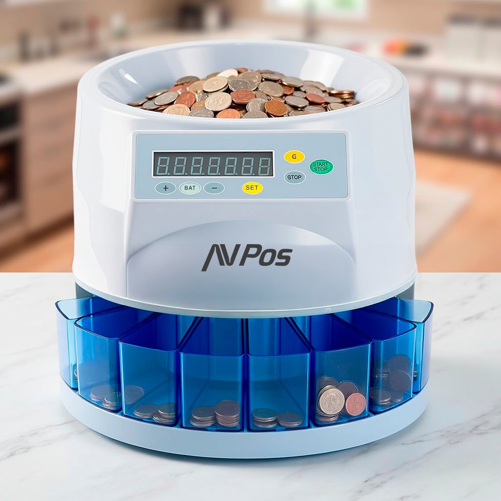 EAN 7427250946675 - AVPos AVP-CCM6 contador de dinero Contador de monedas Negro imagen 8