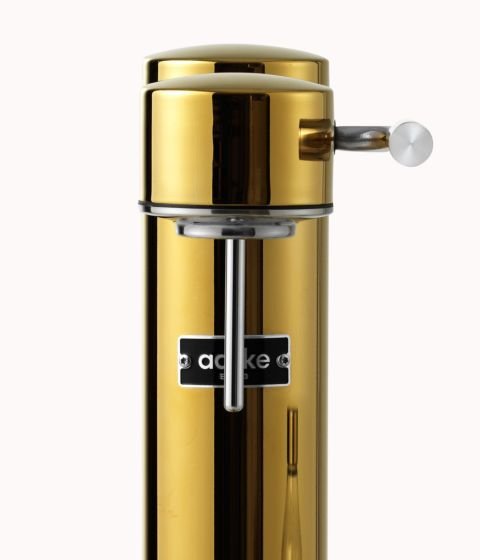 Dispensador De Agua Aarke Carbonator 3 Brass Gold Acero Inoxidable