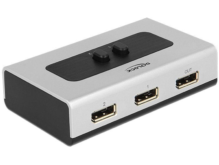 Delock 87668 Switch Displayport 1.4 Manual De 2 Puertos