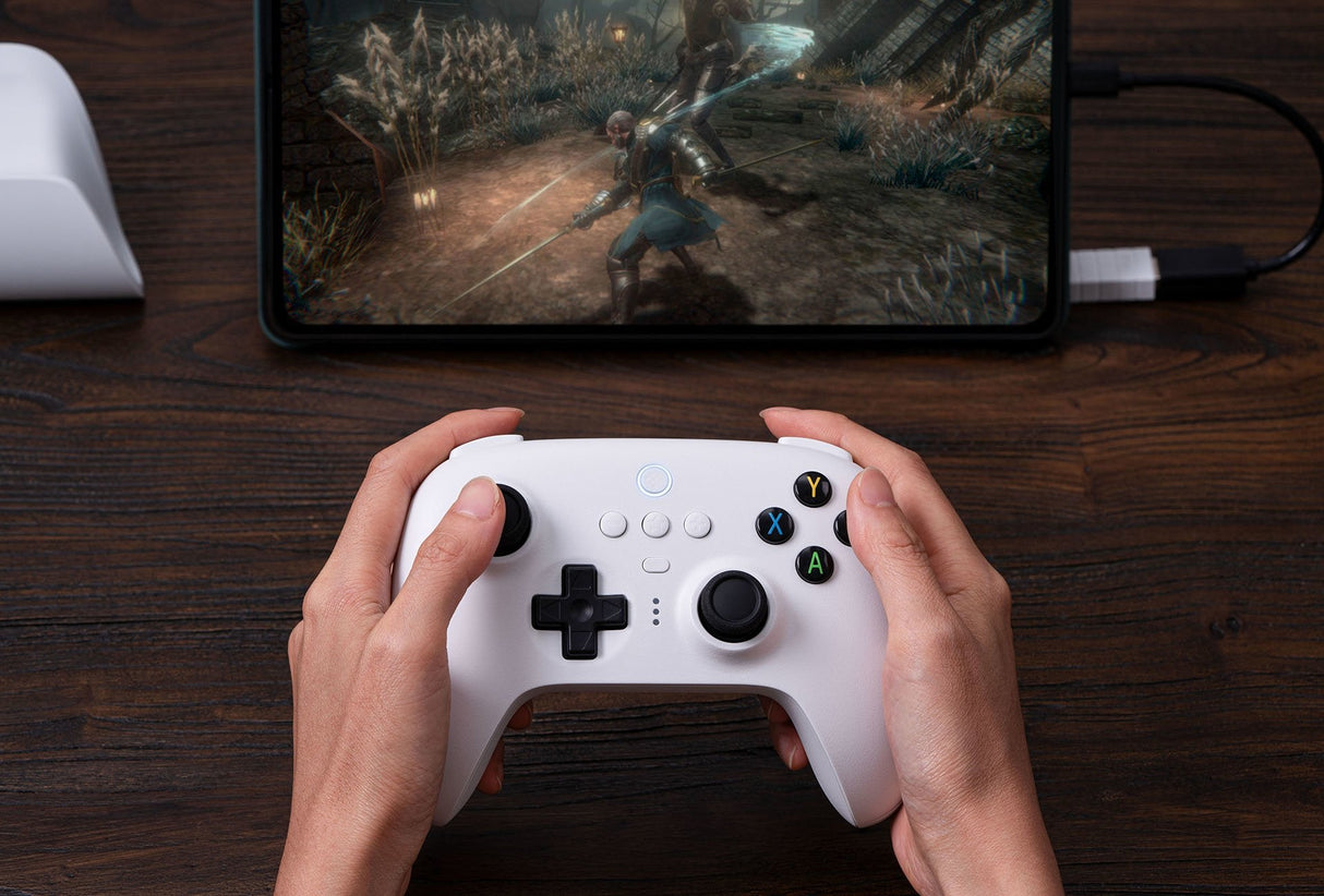 EAN 6922621502470 - 8Bitdo RET00315 mando y volante Blanco Bluetooth Palanca de mando Digital Android, PC imagen 10