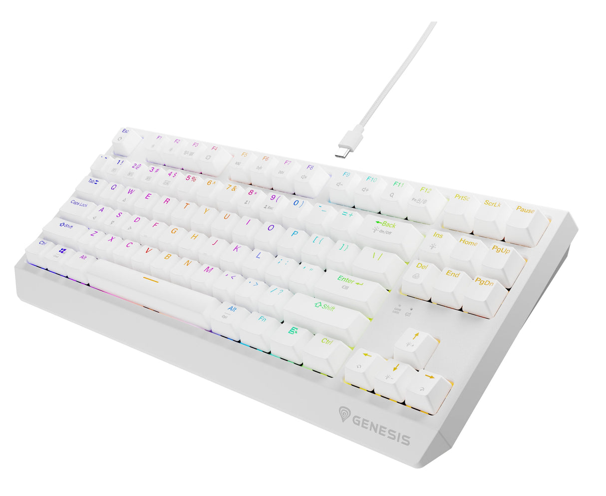 EAN 5901969444469 - GENESIS Thor 230 TKL teclado Juego USB + RF Wireless + Bluetooth QWERTY Inglés de EE. UU. Blanco imagen 17