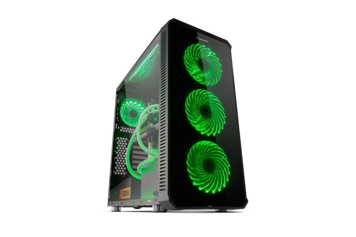 Caja Pc Nox Atx Hummer Tgx. Torre. Cristal Templado Usb 3.0 Con Ventiladores