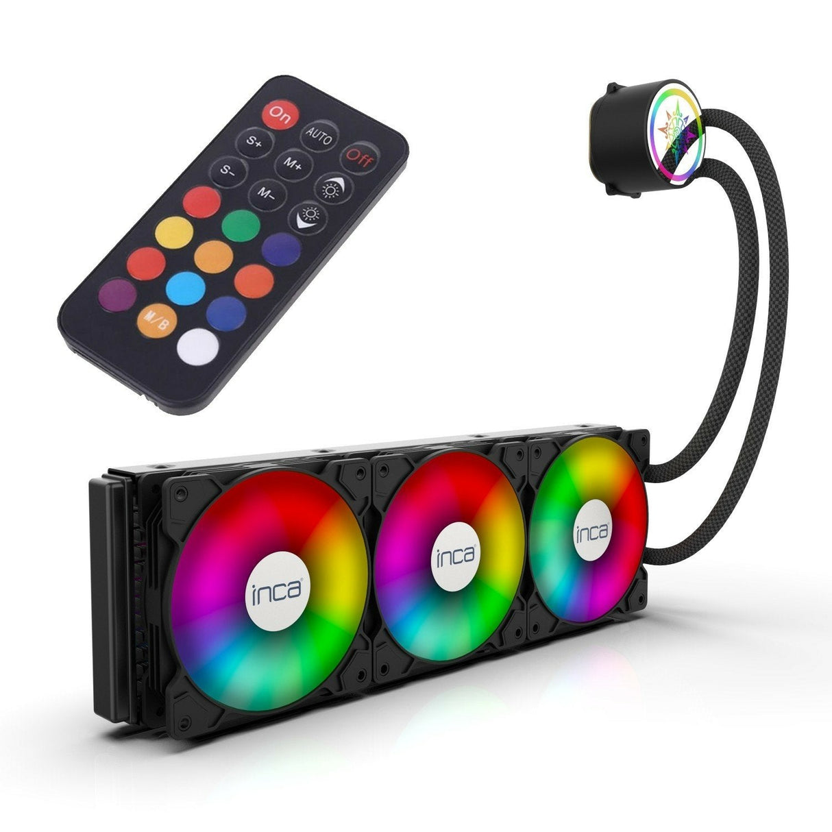 Inca Iss-03xn R Kit De Refrigeración Líquida 12 Cm Negro