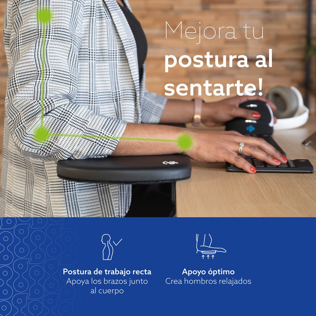 EAN 8719274490197 - R-Go Tools RGOARMC descansa muñecas Cuero vegano imagen 9