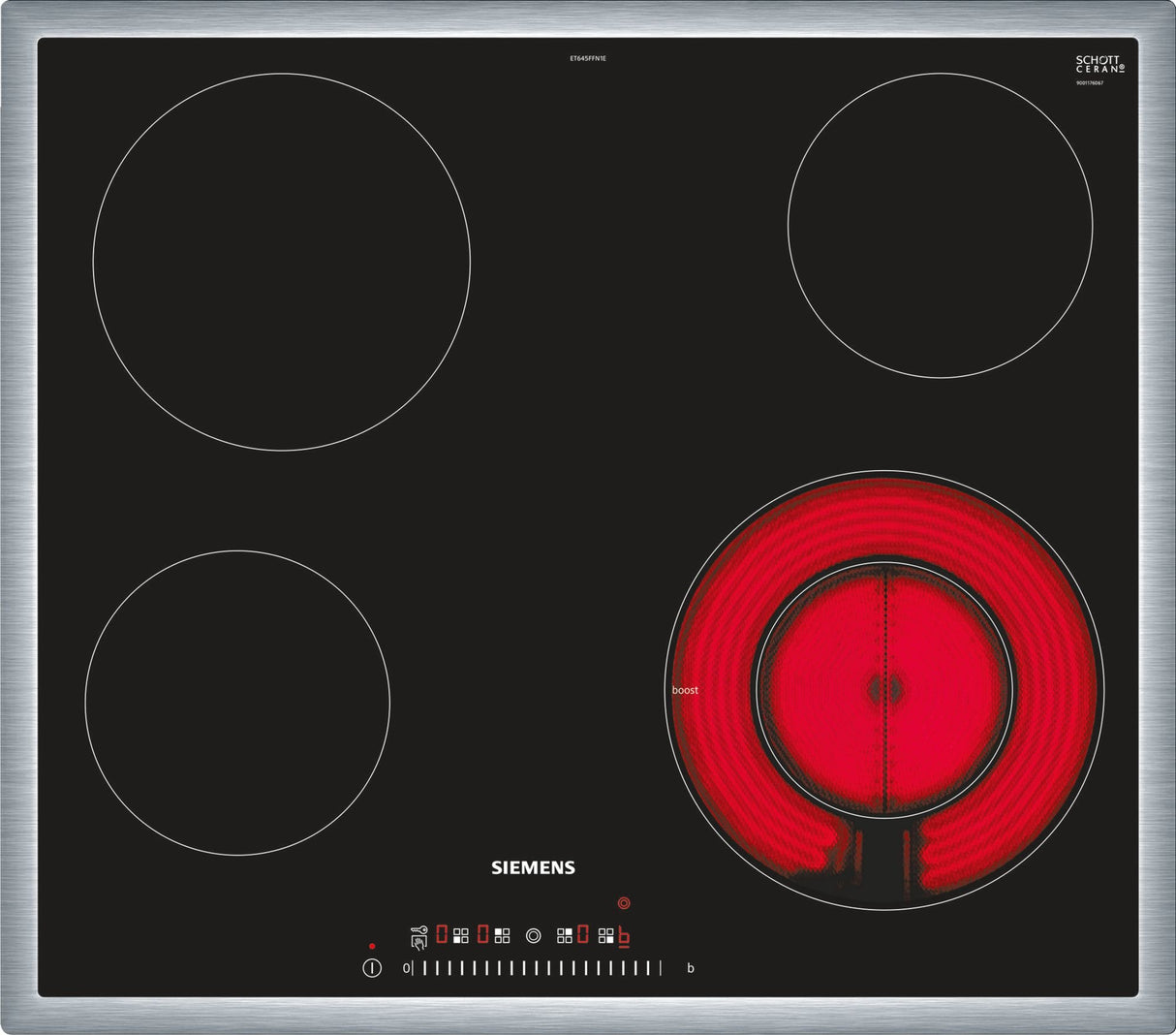 EAN 4242003762394 - Siemens iQ300 ET645FFN1E hobs Negro Integrado 60 cm Cerámico 4 zona(s) imagen 1