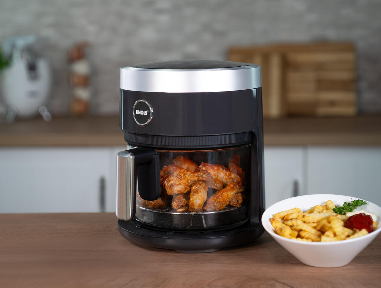 EAN 4011689586958 - Unold 58695 freidora Sencillo 3,5 L Independiente 1200 W Freidora de aire caliente Negro imagen 12