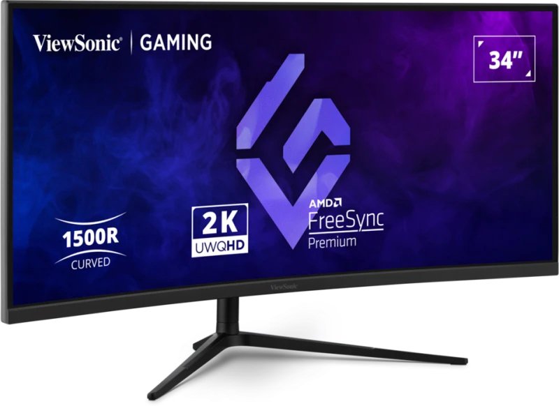 Viewsonic Vx3418c-2k (86.4 Cm (34 Zoll), Negro, Uwqhd, Va, Curved, Free Sync Premium, 180hz Panel) Vx3418c-2k